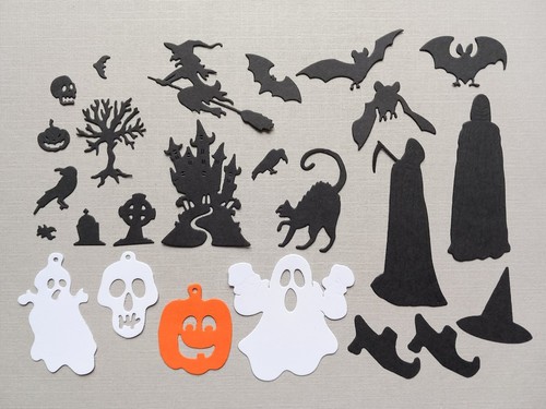 Halloween die cuts bumper - , back