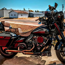 GNARLY Handmade Exhaust Fits Harley Touring M8 2017–23 Road King Street Glide