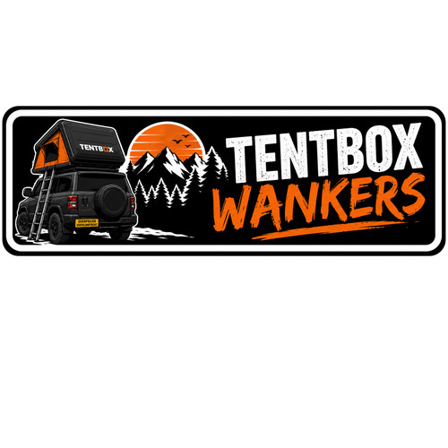 Tentbox wankers sticker - wankers,