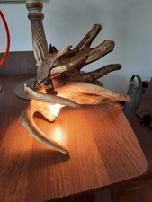 STAG ANTLER BESPOKE ONE OF  HAND CRAFTED LARGE LAMP