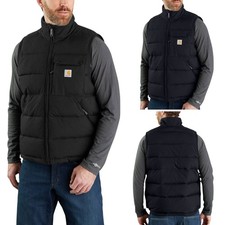 Carhartt Mens Puffer Gilets WIP Rain Defender Insulated Montana Loose Fit Vest