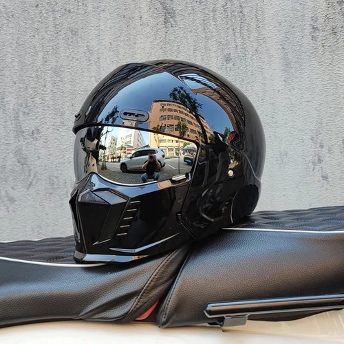 Retro motorcycle helmet - helmet, abs