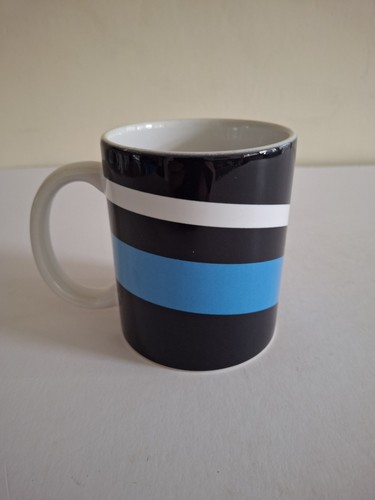 Navy blue striped mug - navy,