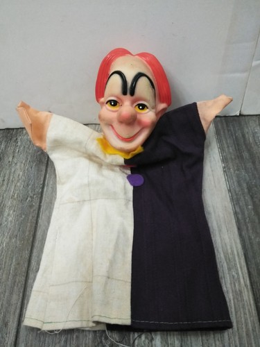 Vtg 1960 scary clown - vtg,