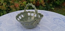 LOVELY MOSS GREEN FLORAL POT