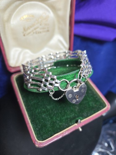 Sterling silver gate link - silver,