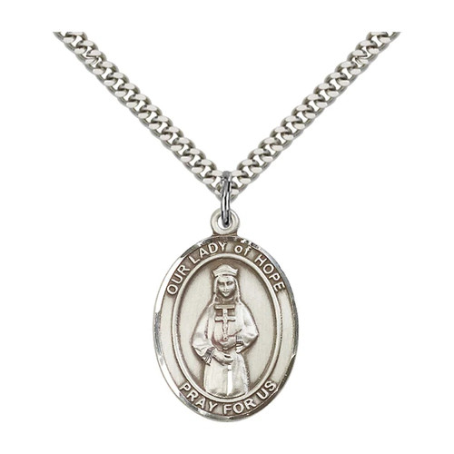 Our lady hope oval medal - our,