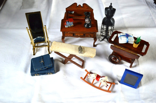 Set wooden plastic dolls - set, wooden/plastic