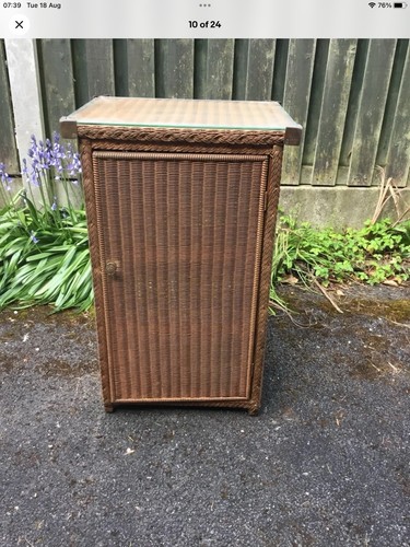Lloyd loom bedside cabinet - lloyd,