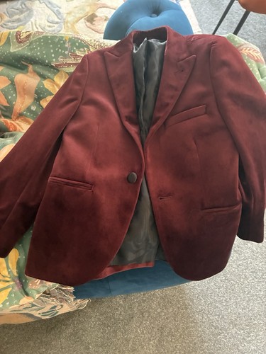 Boys burgundy velvet - boys,
