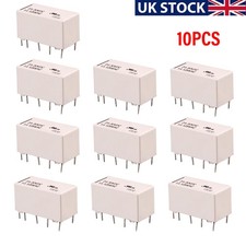 10PCS 12V Miniature Latching Relay DPDT HFD2 HongFa