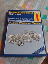Mercedes Benz 250 280 SL Pagoda 1968-1972 Haynes Hardback Workshop Manual 108