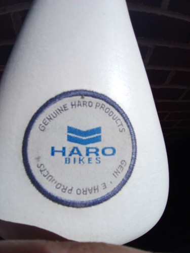 Haro bmx seat and post - and,