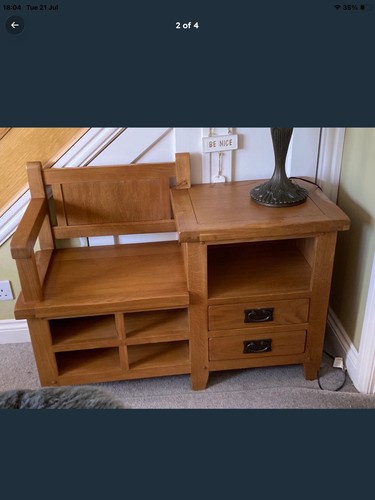 Solid oak hall unit - solid,