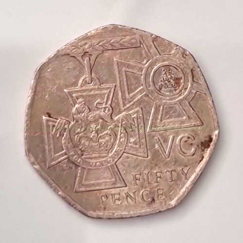 1856 elizabeth 50p - ,