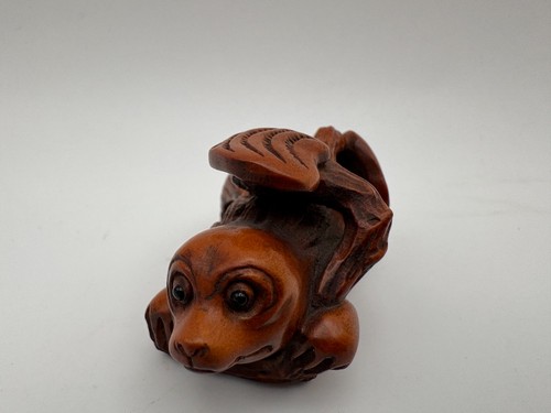 Antique japanese wood netsuke - antique,