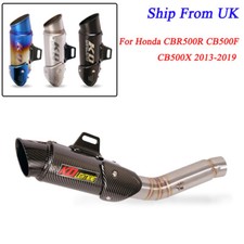 For Honda CBR500R CB500F CB500X 2013-2015 Exhaust Mid Pipe Slip On 51mm Muffler