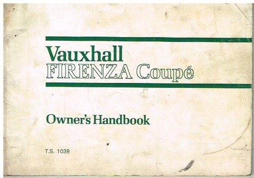 Vauxhall firenza coupe 1 6 - coupe, 1.6