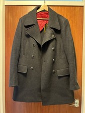 Holland Esquire Peacoat Size 42 Wool Blend