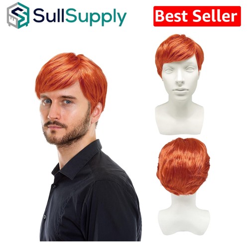Men ginger short - men's, wig
