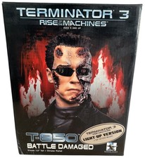 Vintage Gentle Giant 2003 Ltd Ed Terminator 3 T-850 Battle Damaged  Light Up Ver
