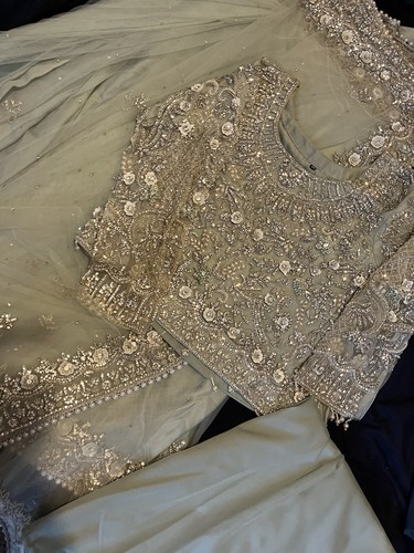 Chiffon mint green - mint, bollywood