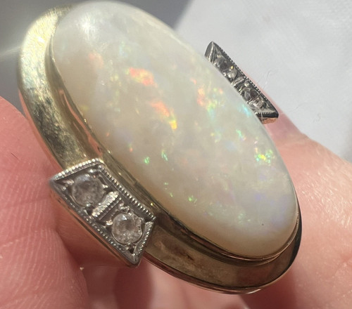 Vintage 14ct gold large - vintage,