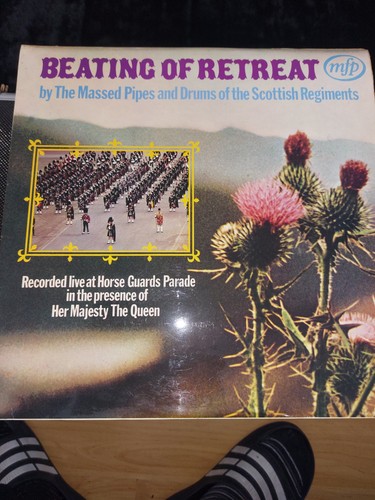 Military band beating retreat - military,