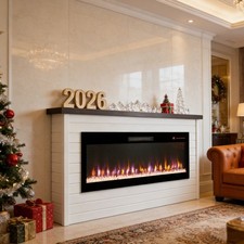 65" Electric Fireplace with