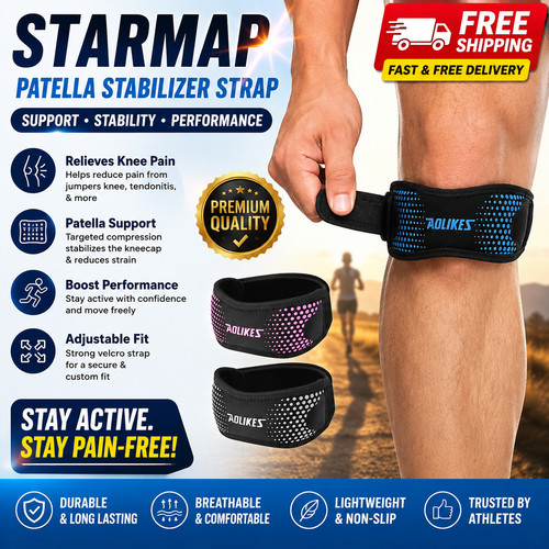 Knee patella support strap - knee,