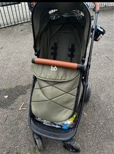 Puggle Monaco XT 2-in-1 Pushchair Forest Green with Light Handle