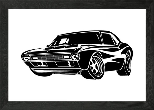 Muscle car framed - framed, wall