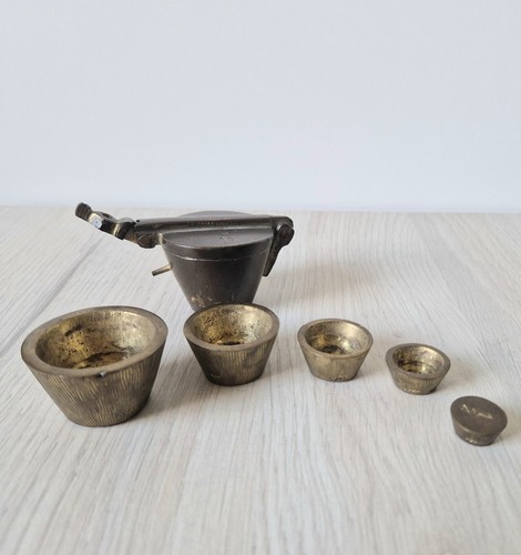 Antique bronze nesting cup - bronze,