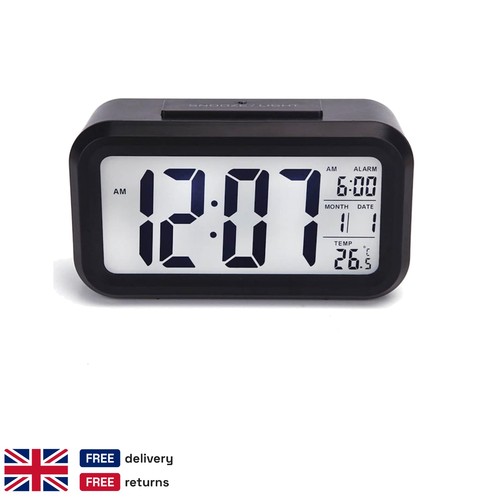 Black digital alarm - digital, clock