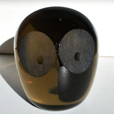 Stunning Whitefriars Glass Owl Paperweight, 9cm Tall, 870g, Good Condition