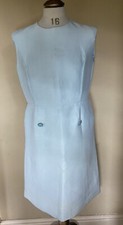 Peggy French Couture 1960’s Lined Dress (Vintage Size 18 ) Aqua Blue Green *RARE