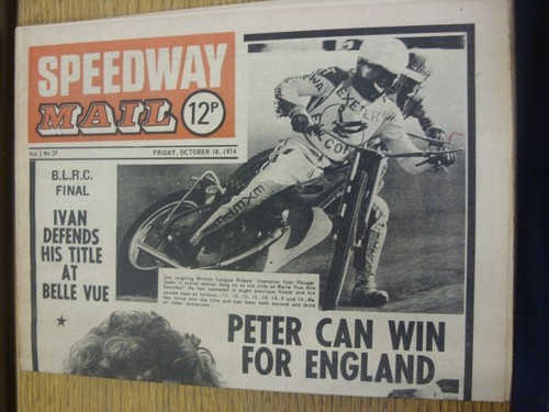 1974 speedway mail - 18/10/1974,