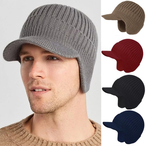 Mens peaked knit winter - mens, warm