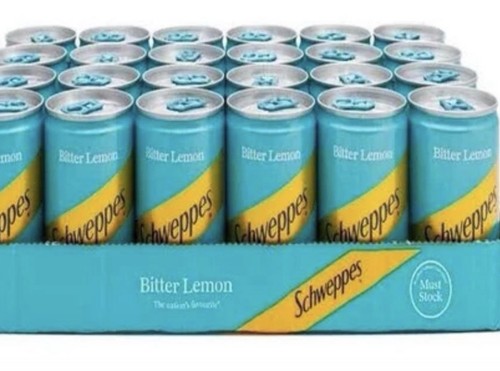 Schweppes bitter lemon can 12 - lemon,