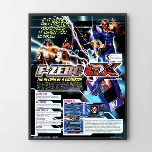 Poster zero nintendo - f-zero, gx
