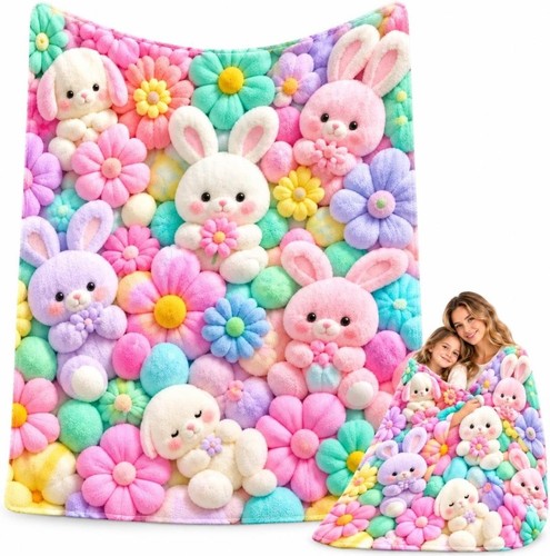 Plush teddy bear blanket - teddy,