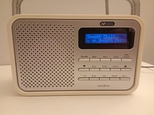 Digital DAB/FM Radio Acoustic Solutions Gloss White Tested Working + Power Cable