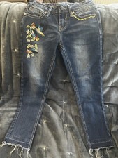Vigoss Blue Embroidered Jeans