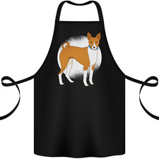 A Basenji Dog Cotton Apron 100% Organic