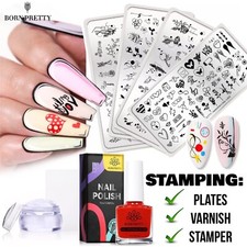 Nail Art Stamping Plate Template Design Pattern Born Pretty Stainless Steel Lace