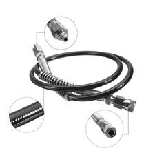 4500PSI PCP Hose HPA Air Fill Station Pipe 37" Paintball Tank Charging Adaptor