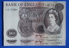 1971 bank england ten - 2x, of