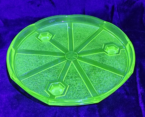 Vintage art deco green uranium - deco,