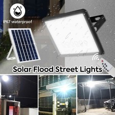 Dusk to Dawn Outdoor LED Solar Flood Light Street Flood Light Security Wall Lamp