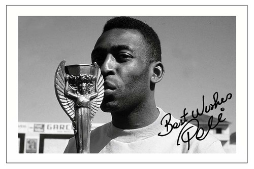 Pele brazil signed autograph - signed,